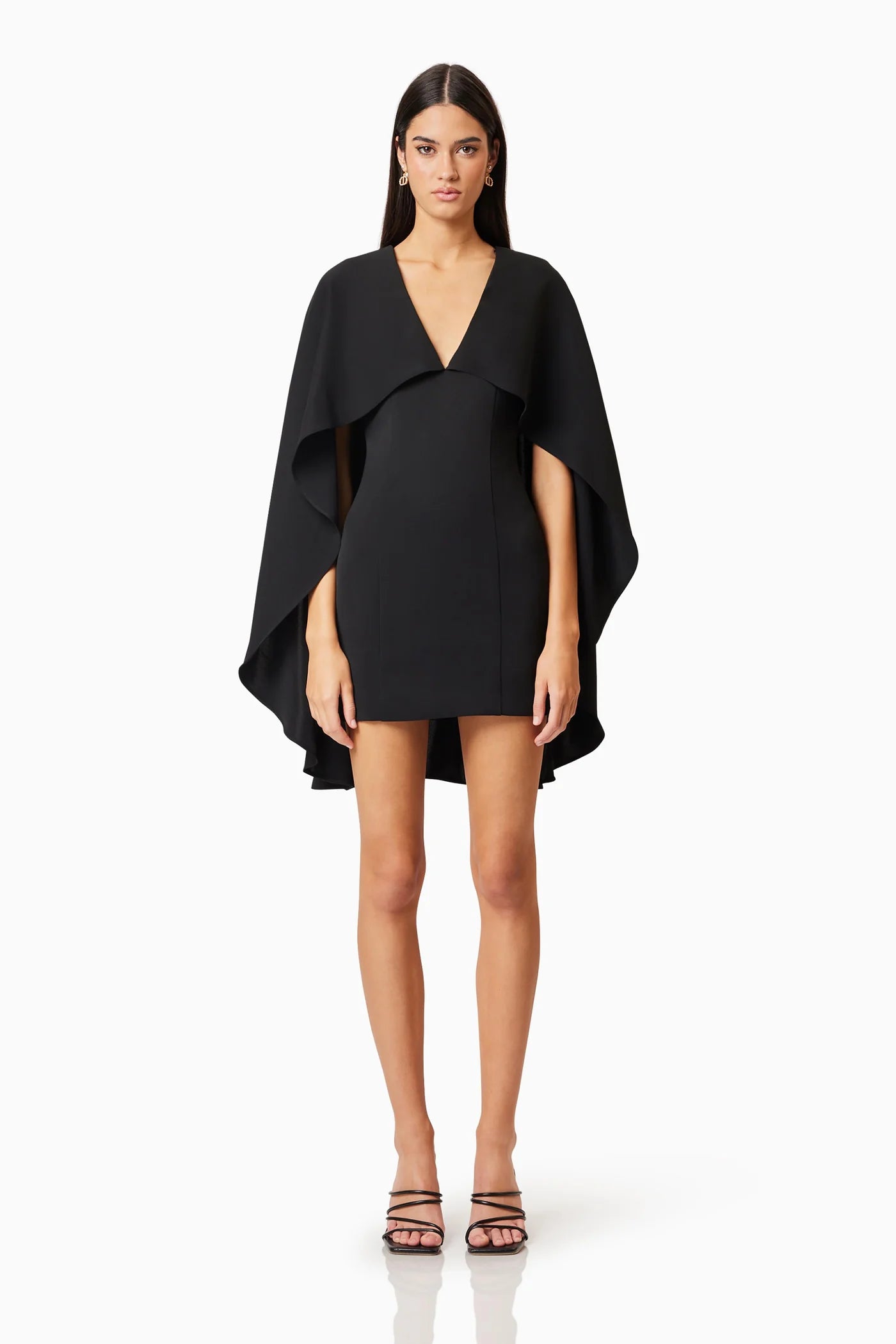 Elliatt Lilydale Cape Mini Dress In Black CHRISSY'S on El Paseo Elliatt Lilydale Cape Mini Dress In Black CHRISSY'S on El Paseo