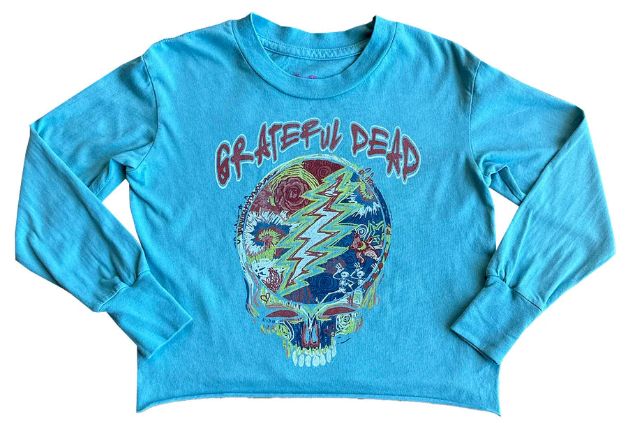 Rowdy Sprouts Kids Long Sleeve Grateful Dead Kids Organic Tee