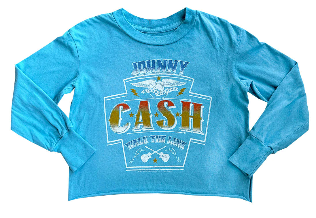 Cash Not Quite Crop Long Sleeve Tee