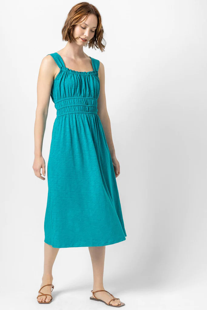 Ruched Midi Dress
