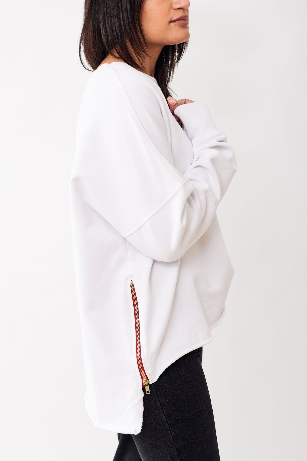Side Zip Sweatshirt