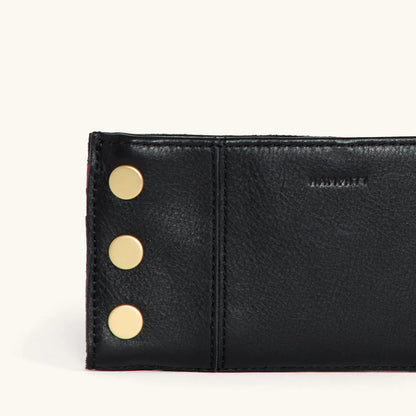 HAMMITT 110 North Black Brushed Gold Hardware/ Red Zip