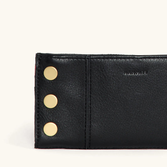 HAMMITT 110 North Black Brushed Gold Hardware/ Red Zip