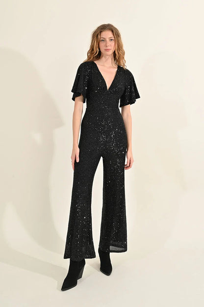 Knitted Sequin Jumpsuit