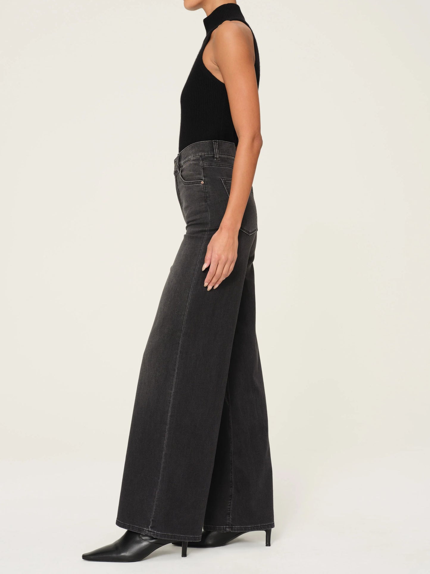 Hepburn Wide Leg Vintage in Dark Haze