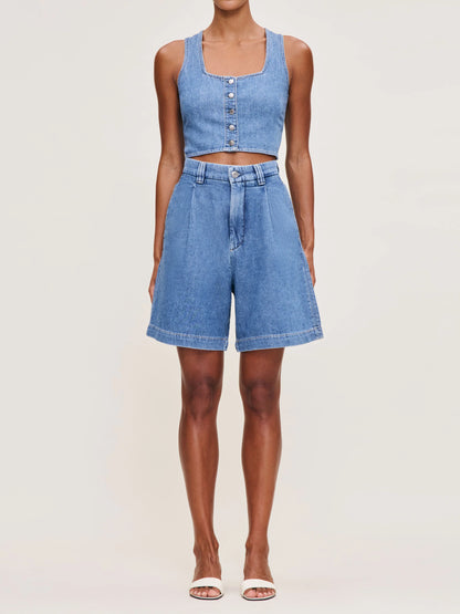 Hepburn Short Pleated