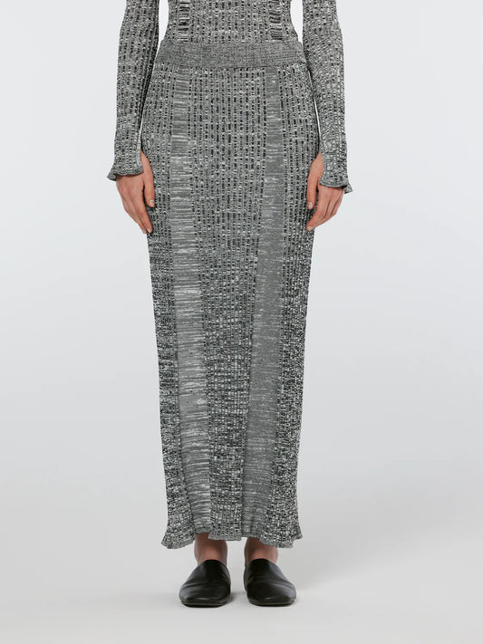 Maxi Ribbed knitted Skirt