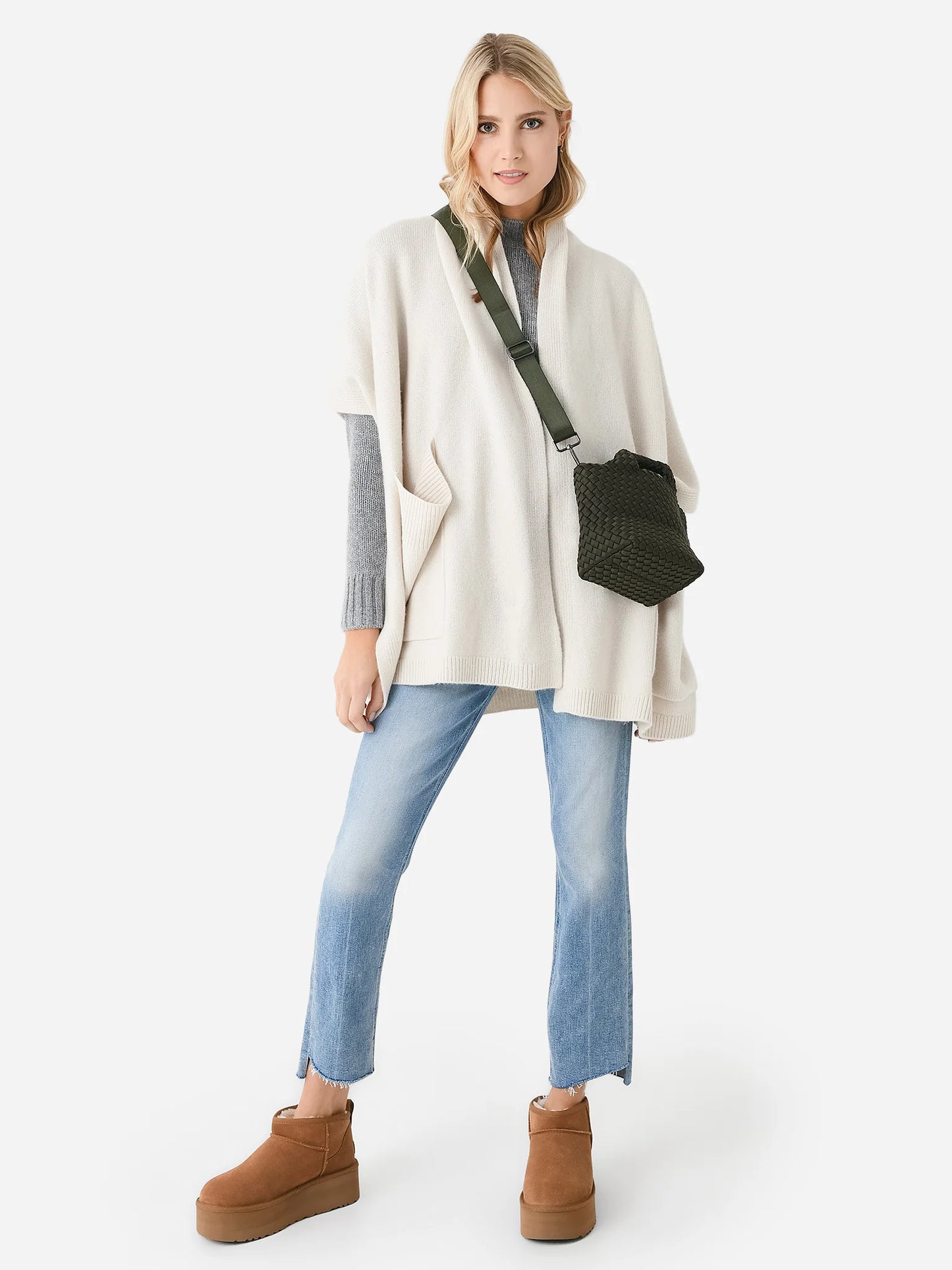 Cashmere Open Poncho