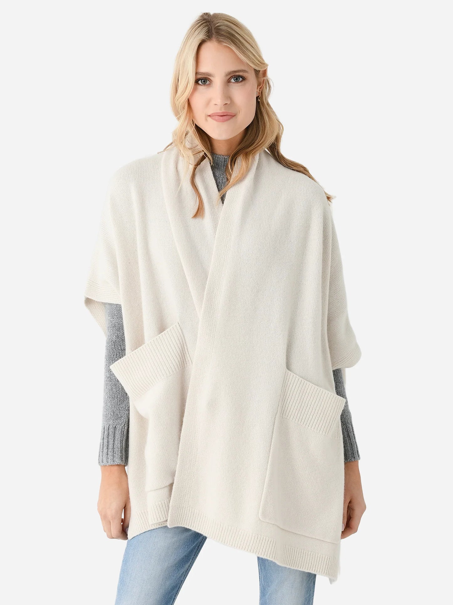 Cashmere Open Poncho