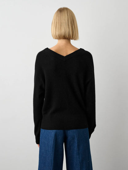 Cashmere Wide V-Neck