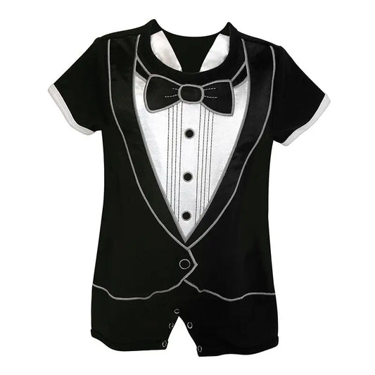 Boys Shorts Romper Tux