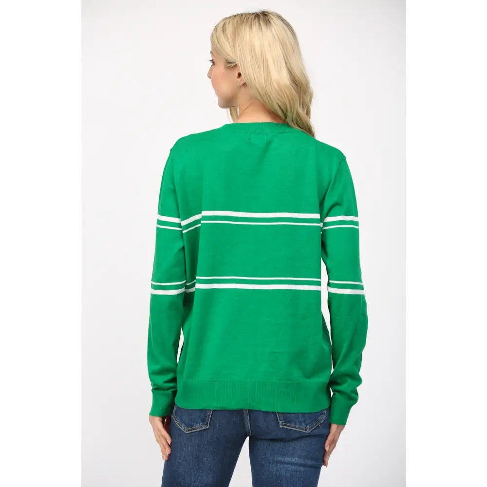 Golf Motif Crew Neck Sweater