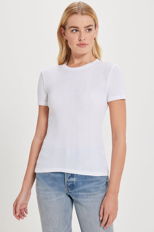 Short Sleeve Cotton Rib Tee