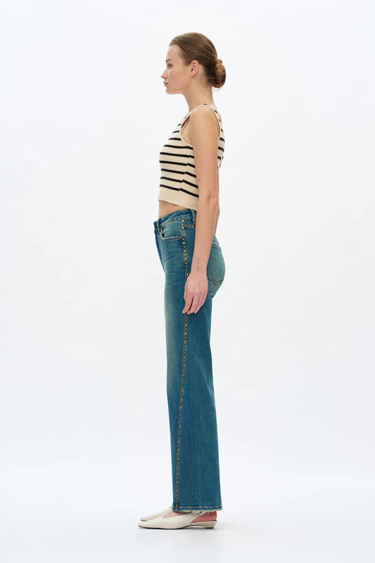 High Rise Wide Leg Jeans