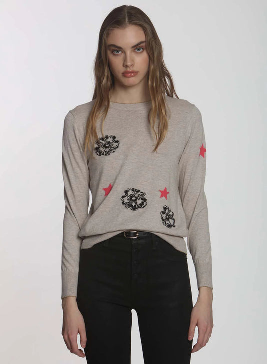 Prairie Star Sweater in Stone