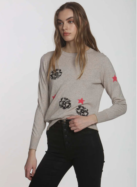 Prairie Star Sweater in Stone