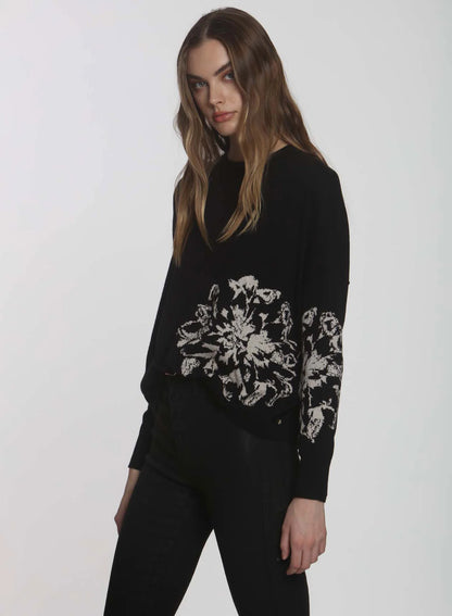 Black Dahlia Sweater in Thunder or Black