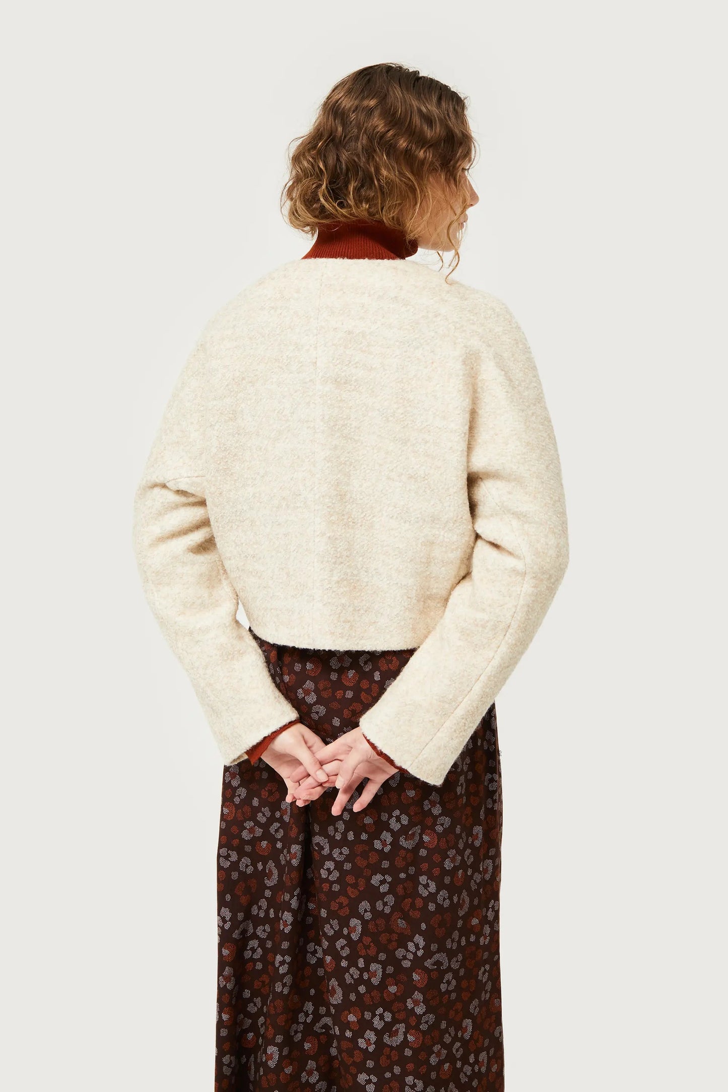 Beige Boucle Jacket