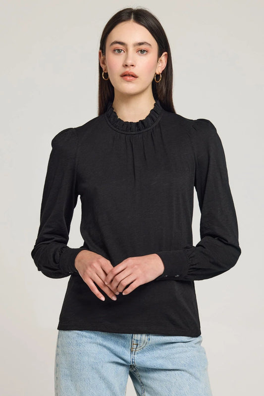 Mirabelle Long Sleeve Ruffle Neck Blouse