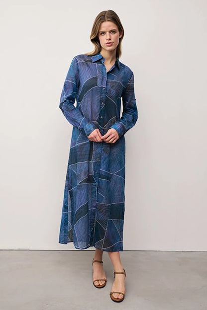 Taya Long Cotton Tunic Dress