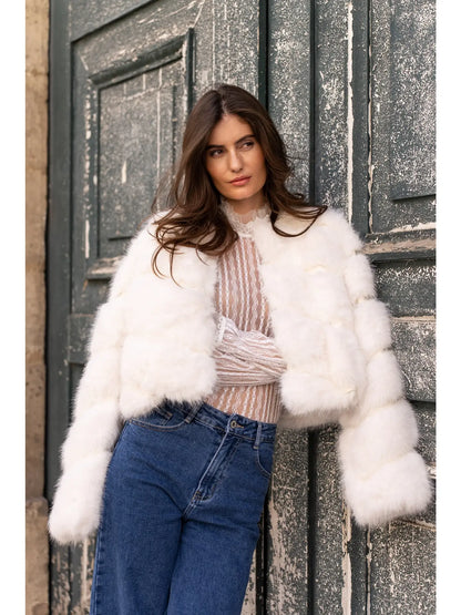 Paula Short Faux Fur Jacket