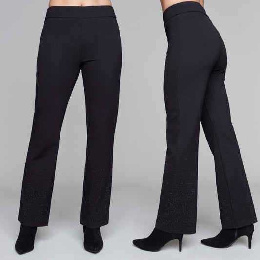 Pull on Pant with Black Rhinestones