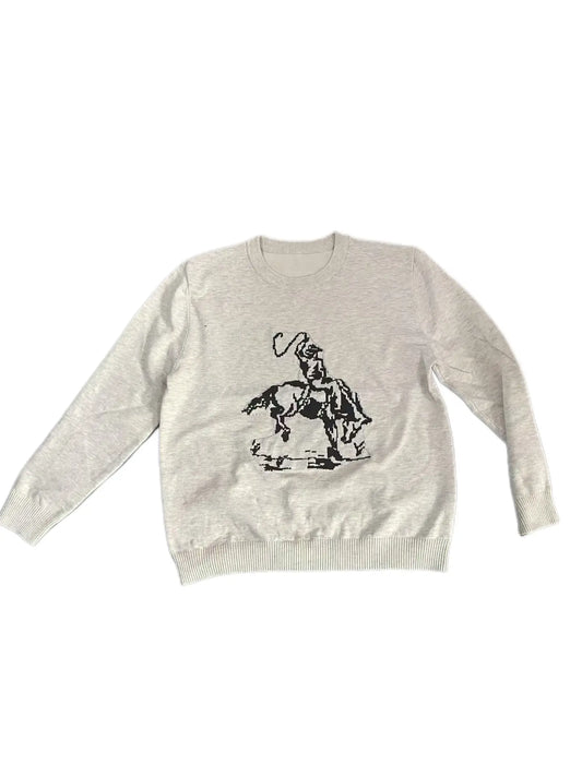 Western Horse Rodeo Knit Sweater