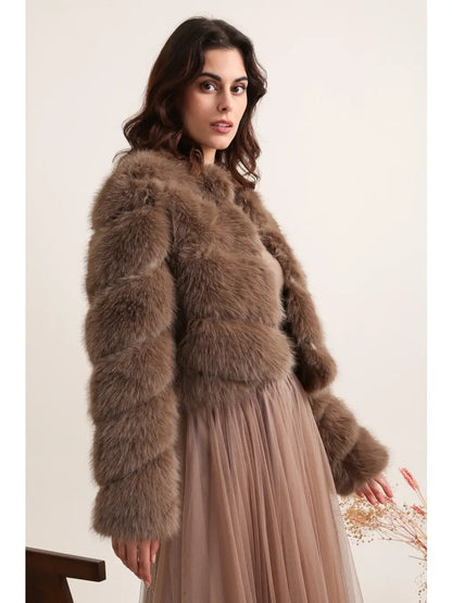 Paula Short Faux Fur Jacket