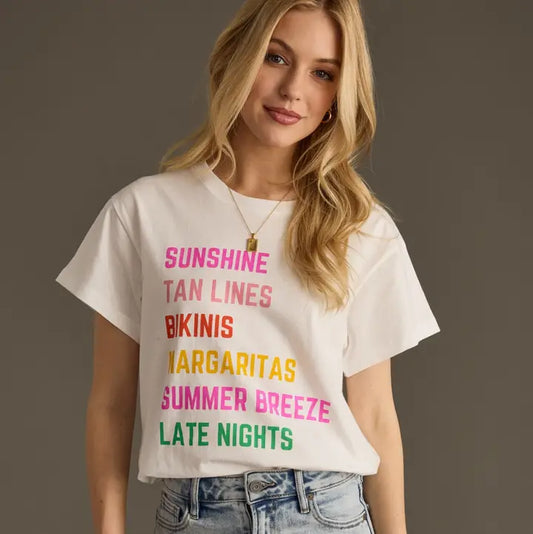 Summer List Tee