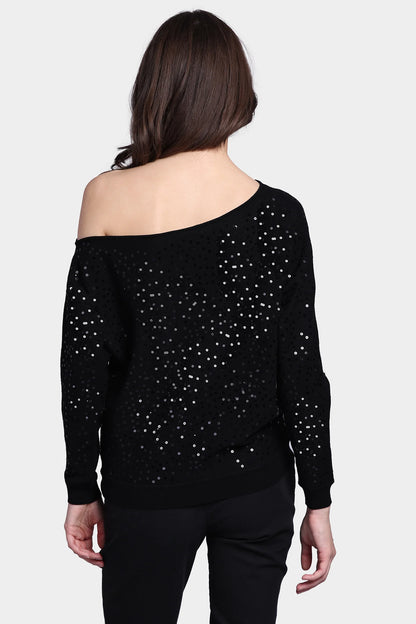 Sequin Off Shoulder Top