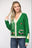 Golf Embroidered Patch Cardigan