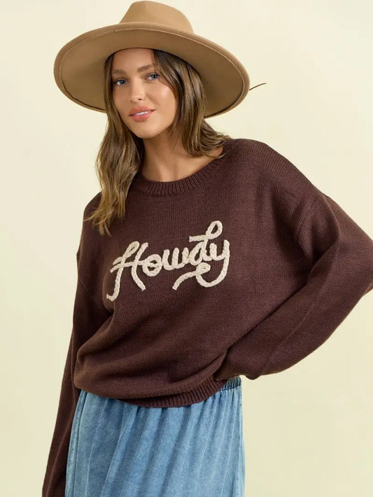 Howdy Oversized Sweater