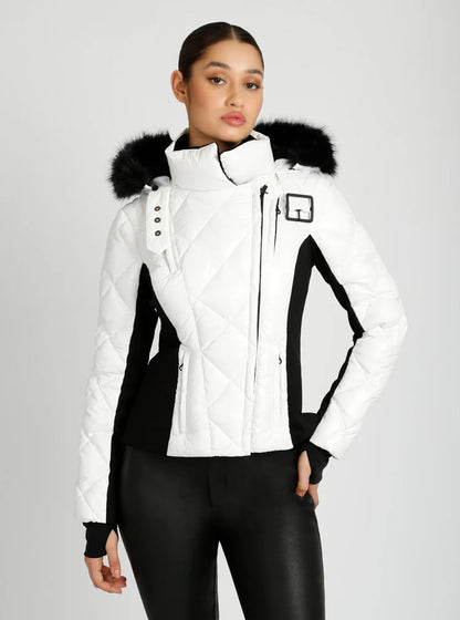 Jet Setter Jacket Luxe Lodge in Bright White