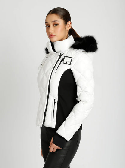 Jet Setter Jacket Luxe Lodge in Bright White