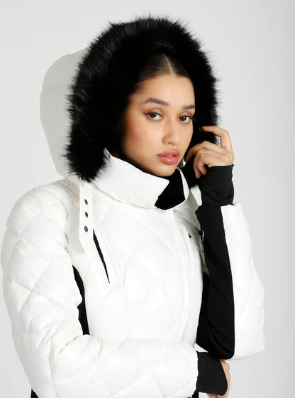 Jet Setter Jacket Luxe Lodge in Bright White