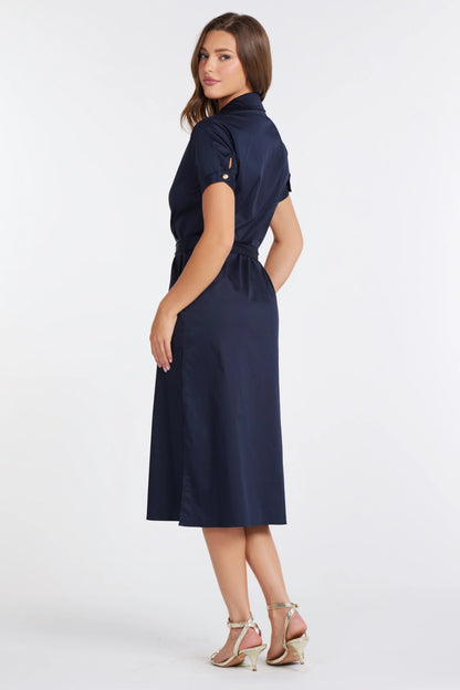 Lauren Button Front Shirt Dress