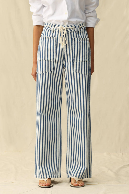 Tamsin High Rise Wide Leg Woven Pant