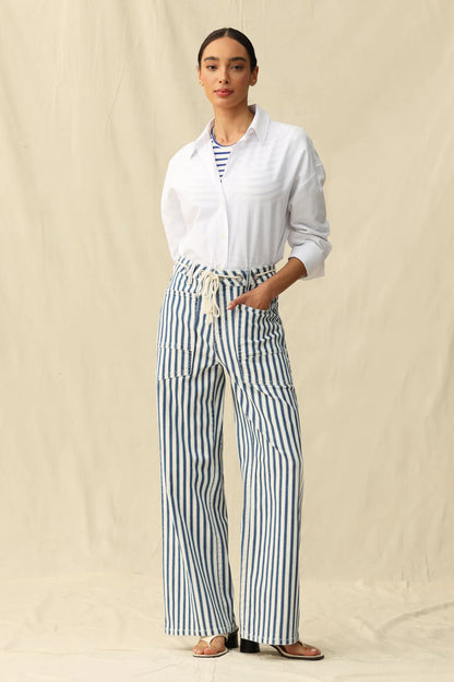 Tamsin High Rise Wide Leg Woven Pant