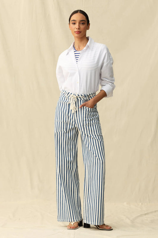 Tamsin High Rise Wide Leg Woven Pant