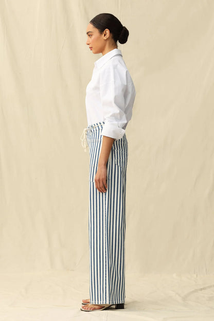 Tamsin High Rise Wide Leg Woven Pant