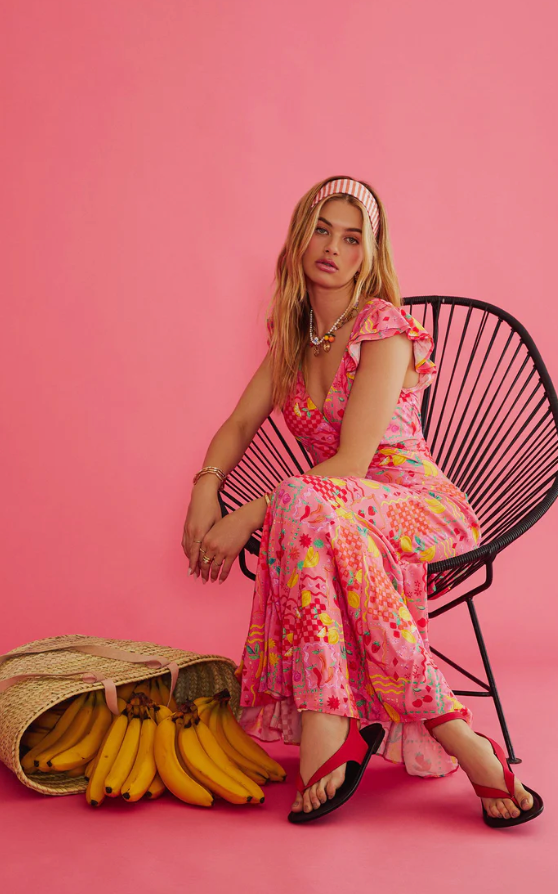 Beach Riot: Elodie Dress (BR61864S6-PFFR) S