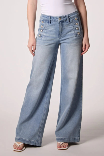 Sailor Mid Rise Wide Leg