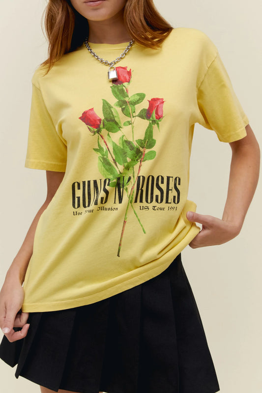 Guns N Roses Use Your Illusion Roses Weekend Tee