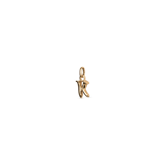 UNO De 50 18K Gold Plated Charm - small letter k