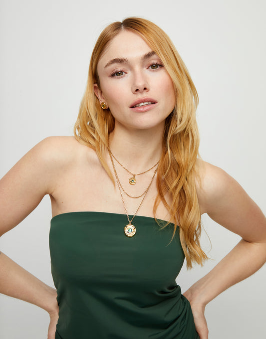 Ser Intuitiva Gold Necklace