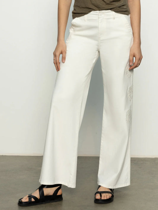 Rosette Army High Rise Pant in Powdered Sugar
