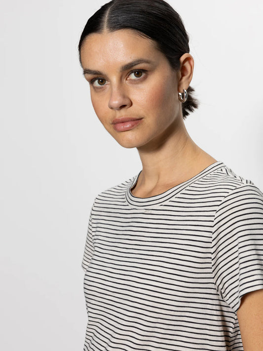 The Perfect Tee Pumice Stone / Black Stripe