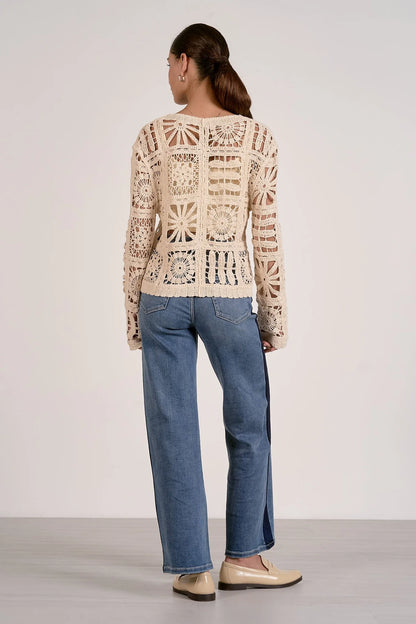 Shay Open Knit Sweater Cardigan