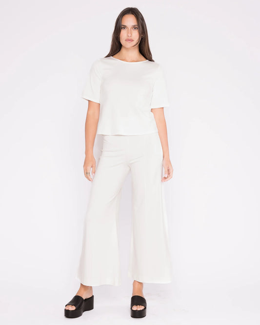 RIPLEY RADER Ponte Knit Wide Leg pant cropped