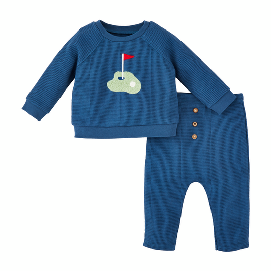 Blue Golf PJ Set for Baby